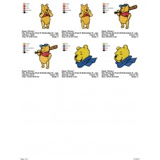 Package 3 Winnie the Pooh 01 Embroidery Designs
